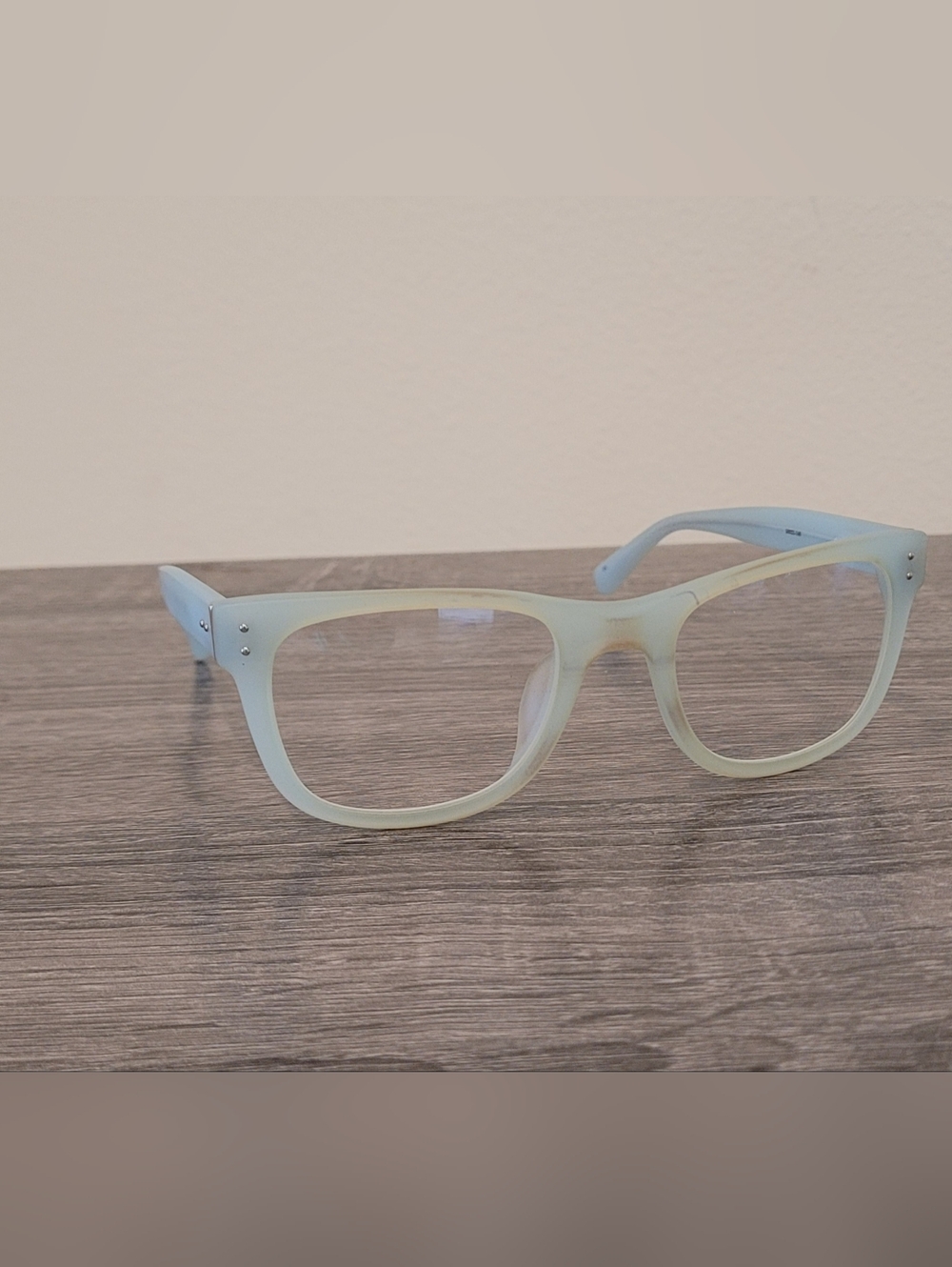Linda Farrow Mint Green Square Optical Frames New - Picture 3 of 7